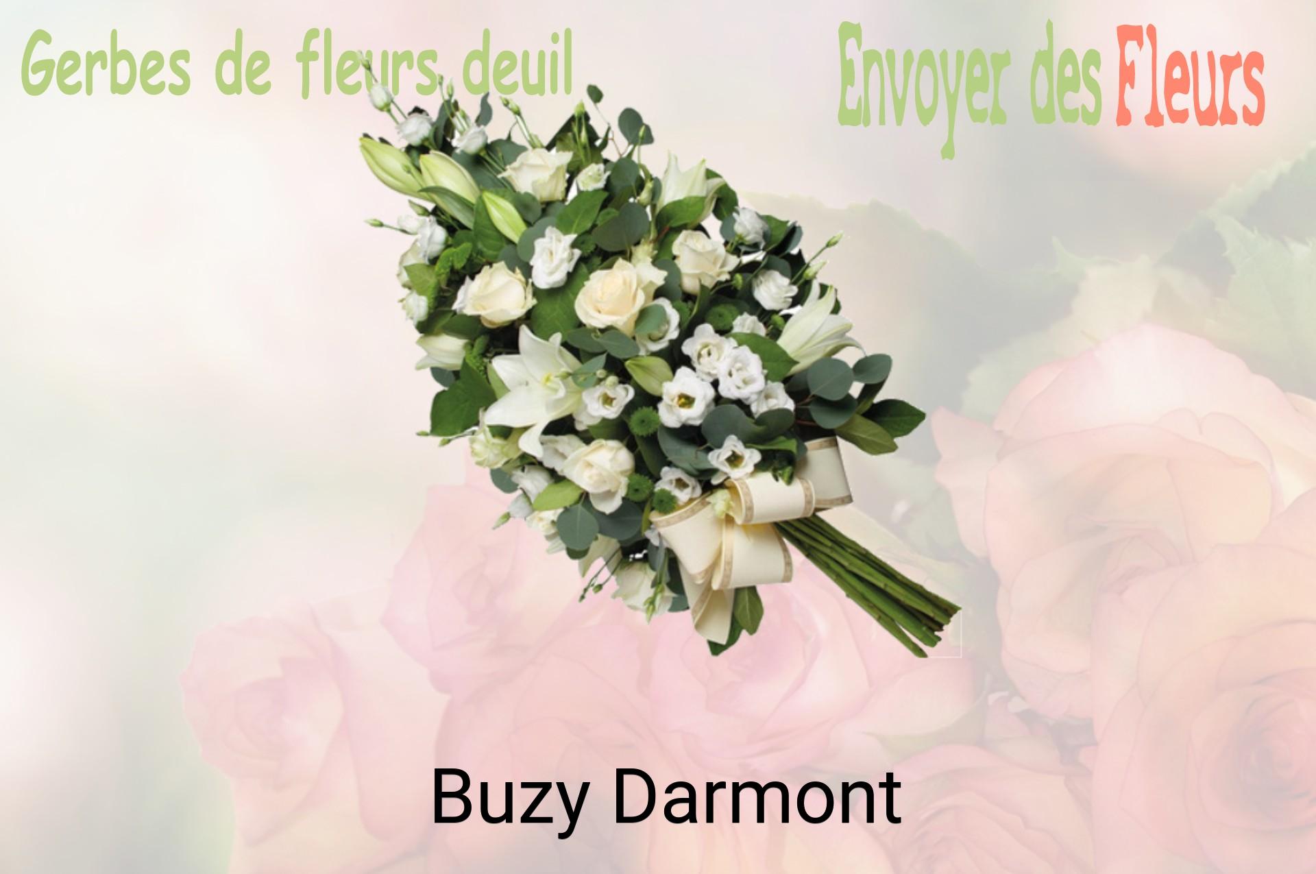 Gerbe de fleurs de deuil livrée à Buzy-Darmont